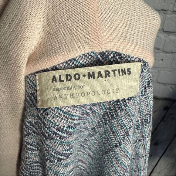 Aldo Martins printed knit tassel shawl collar longline cardigan jacket small - Picture 7 of 11